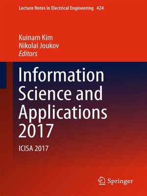 cover image of Information Science and Applications 2017